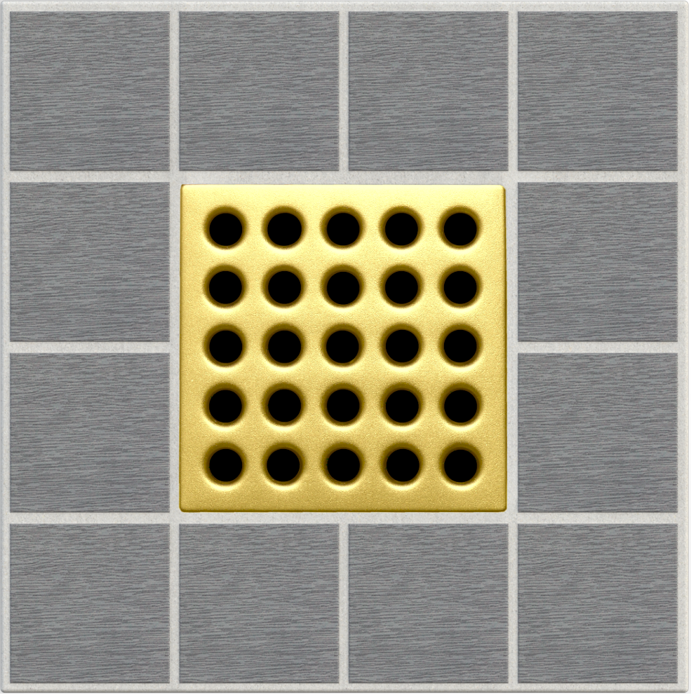 Ebbe E4401 Square Shower Drain Grate Silver