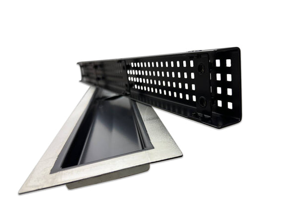 41 Inch Black Linear Shower Drain Square Design, Drains Unlimited