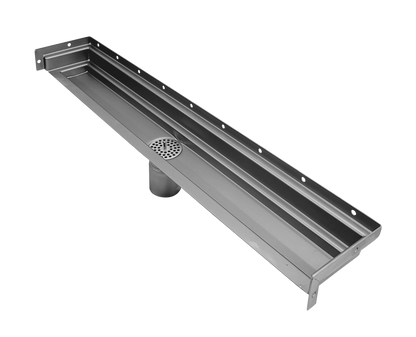 30 Inch Tile Insert Wall-to-Wall Linear Drain with Three Side Flange, Drains Unlimited