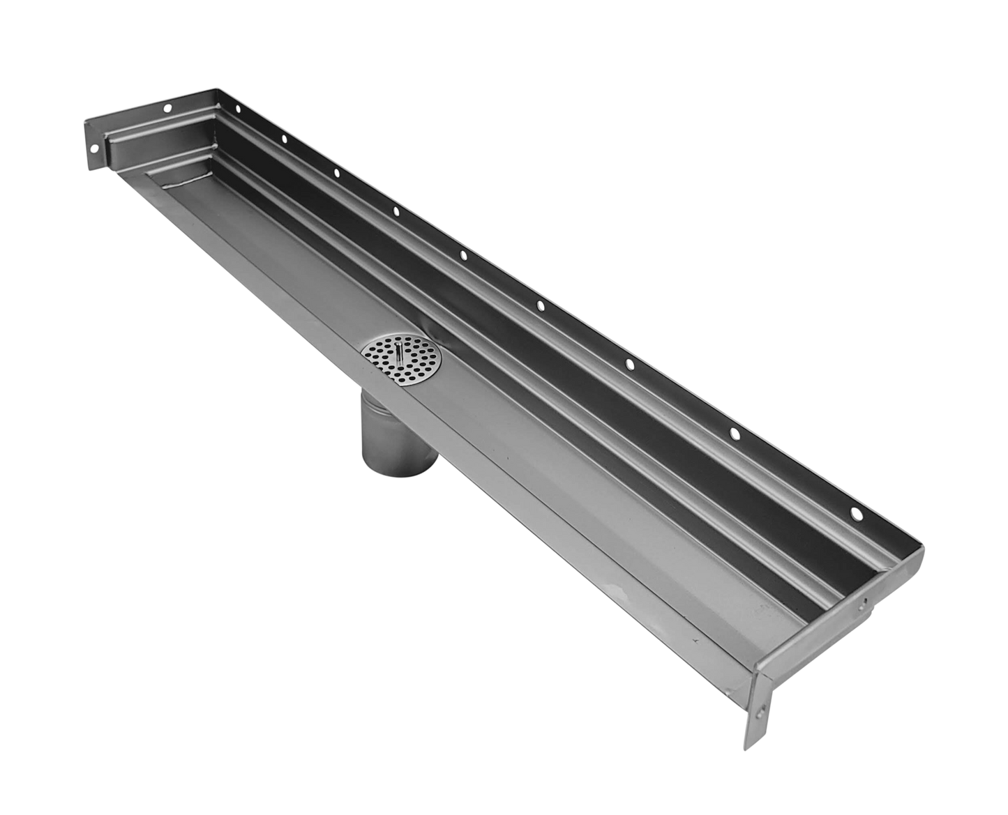 32 Inch Tile Insert Wall-to-Wall Linear Drain with Three Side Flange, Drains Unlimited