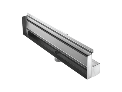 53 Inch Wall Recessed Tile-in Linear Drain, Wall to Wall Flange Design