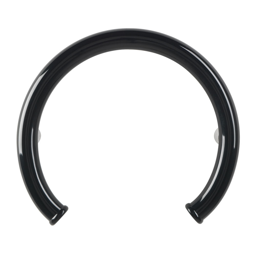 Black Curved Grab Bars, Ponte Giulio Maxima Round Grab Bars