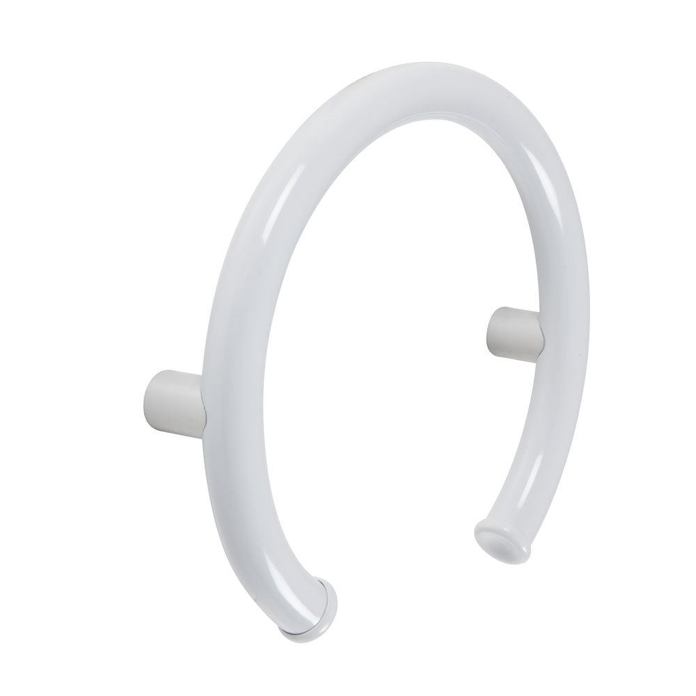 Ivory Curved Grab Bars, Ponte Giulio Maxima Round Grab Bars