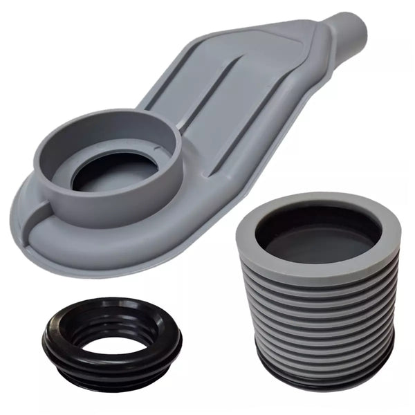 SereneDrains Matte Black Linear Drains with Horizontal Side Outlet Discharge