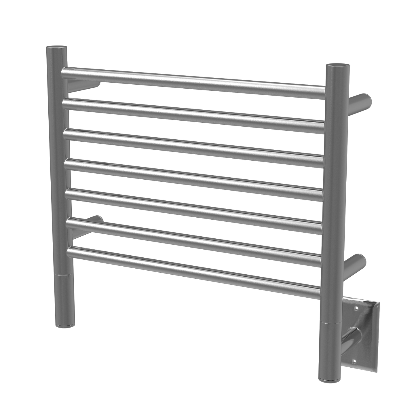 Amba Jeeves H Straight Oil Rubbed Bronze Towel Warmer, Hardwired, 7 Bars, 21" W x 18" H