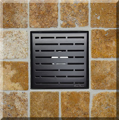 6 Inch Square Shower Drains Broken Lane Design by SereneDrains