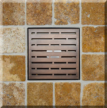 6 Inch Square Shower Drains Broken Lane Design by SereneDrains