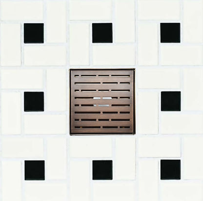 6 Inch Square Shower Drains Broken Lane Design by SereneDrains