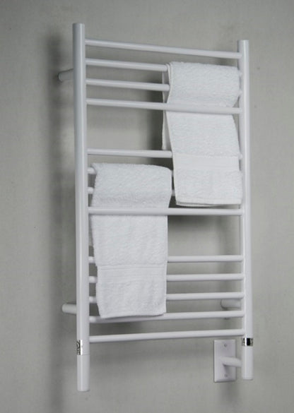 Amba Jeeves C Straight White Towel Warmer, Hardwired, 13 Bars, W 21" H 36"