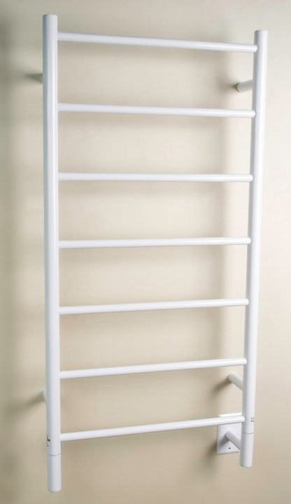 Amba White Jeeves F Straight Towel Warmer, Hardwired, 7 Bars, W 21" H 41"