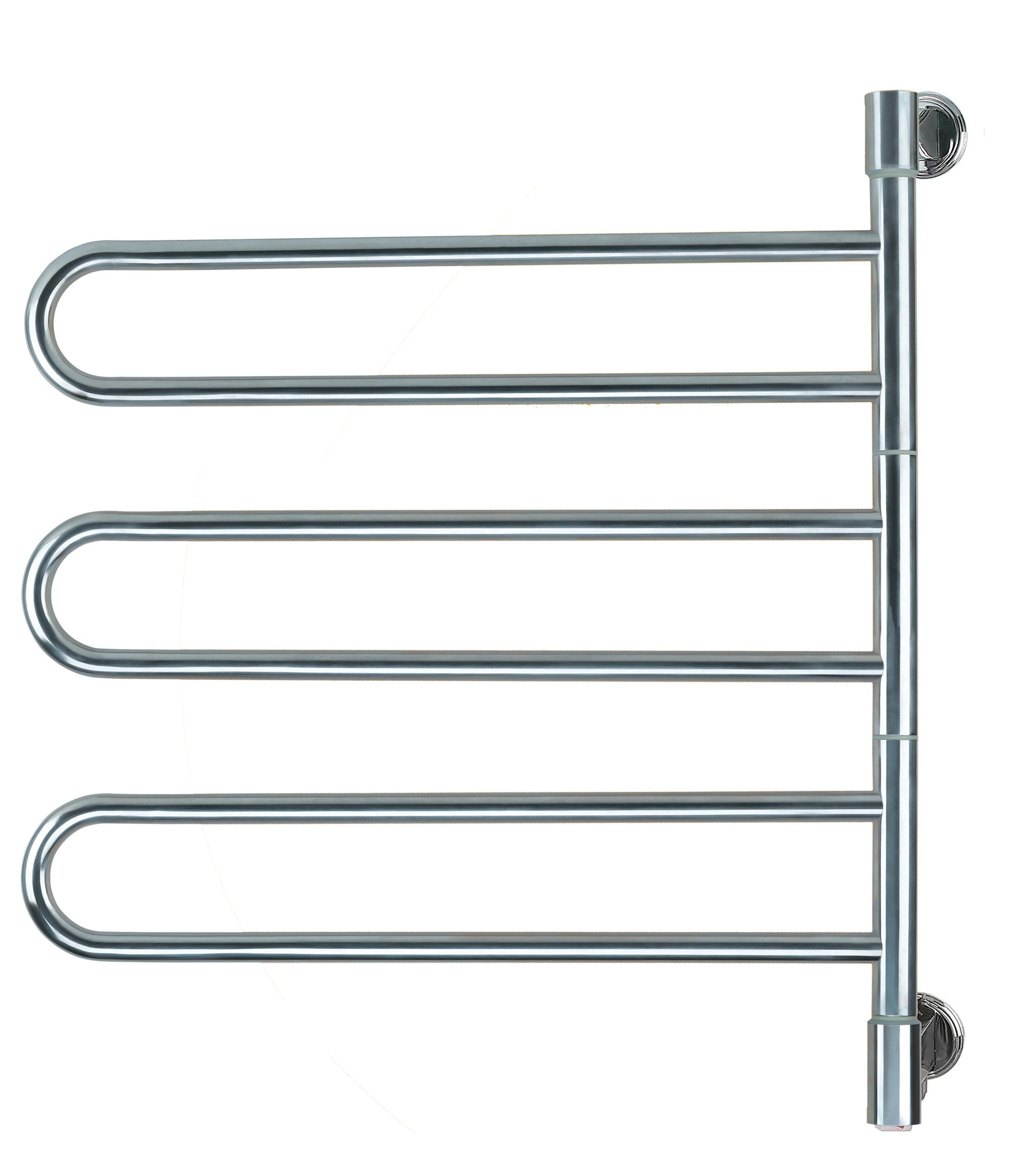 Brushed Towel Warmer, Amba Swivel Jack Model B003, 6 Bars Towel Warmer