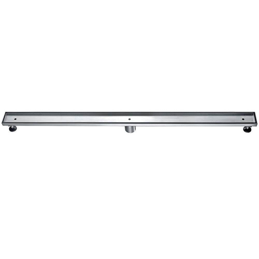 36 Inch Tile Insert Linear Shower Drain with Adjustable Leveling Feet