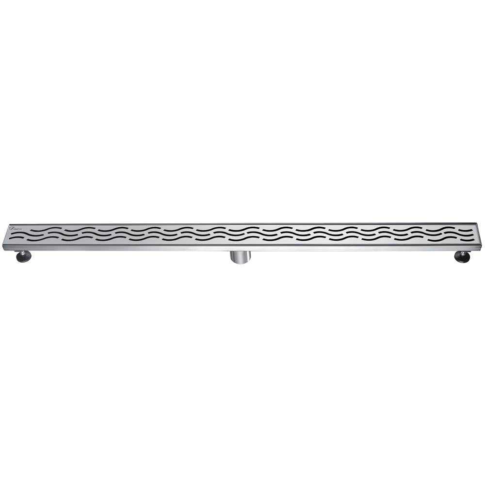 12 Inch Linear Drain with Adjustable Leveling Feet, Dawn USA Heilongjiang Series