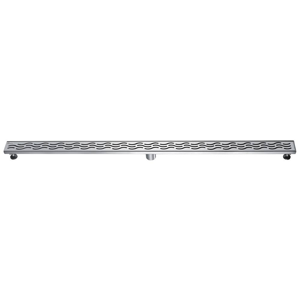 12 Inch Linear Drain with Adjustable Leveling Feet, Dawn USA Heilongjiang Series