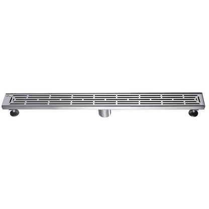 12 Inch Linear Drain with Adjustable Leveling Feet, Dawn USA Irtysh River Series