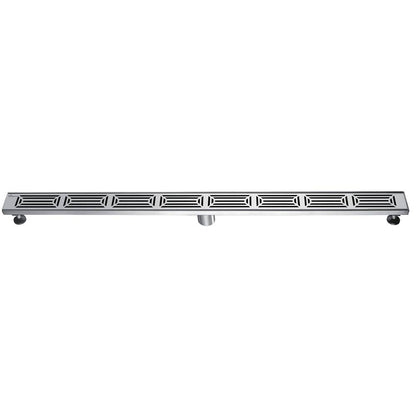 Dawn® 59 Inch Linear Shower Drain, Parana River In Argentina Series, Polished Satin Finish