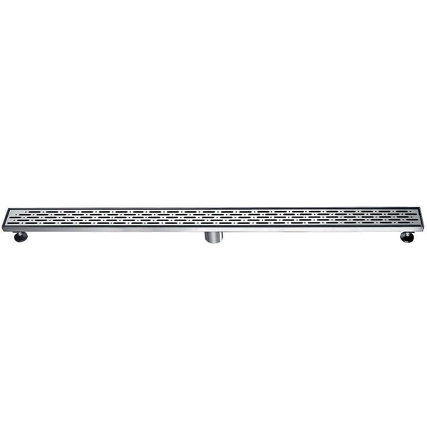 24 Inch Linear Drain with Adjustable Feet, Luxury Polished Finish Drain, Dawn USA LRO240304