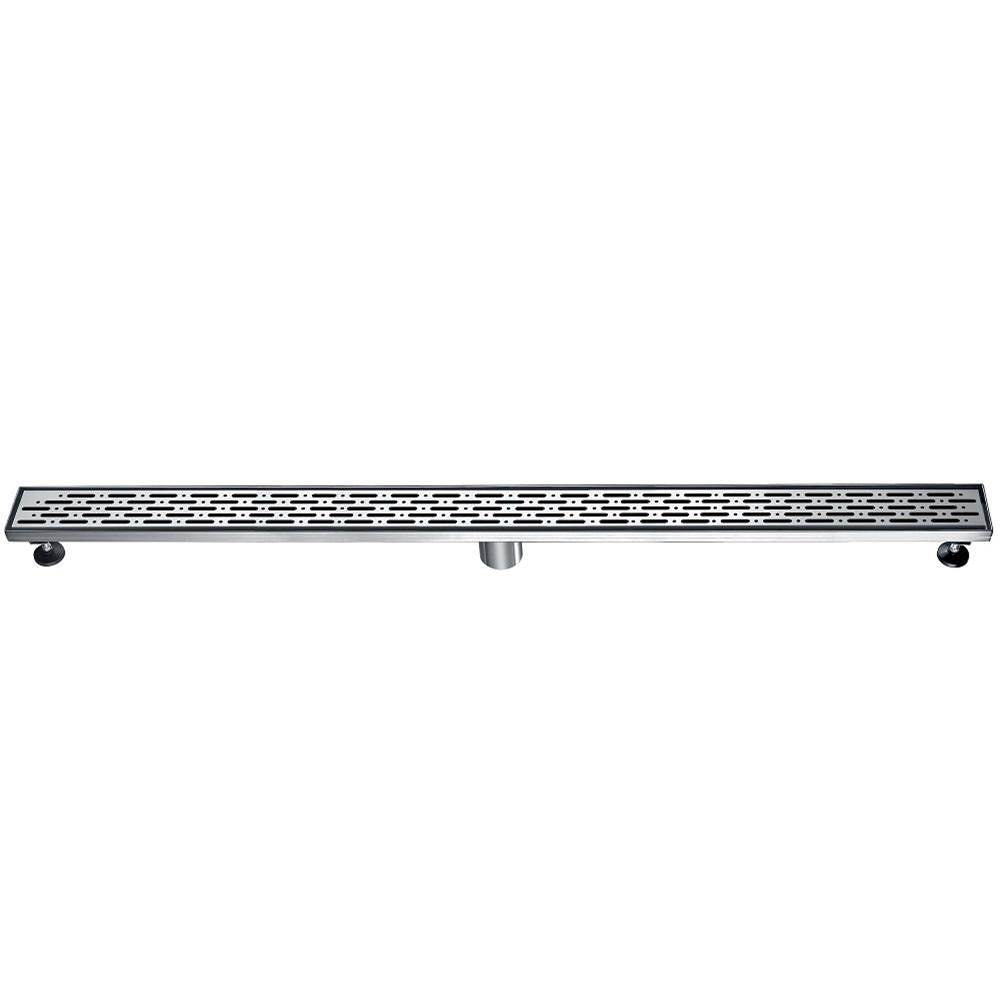 Dawn® 32 Inch Linear Shower Drain, Rio Orinoco River Series, Polished Satin Finish