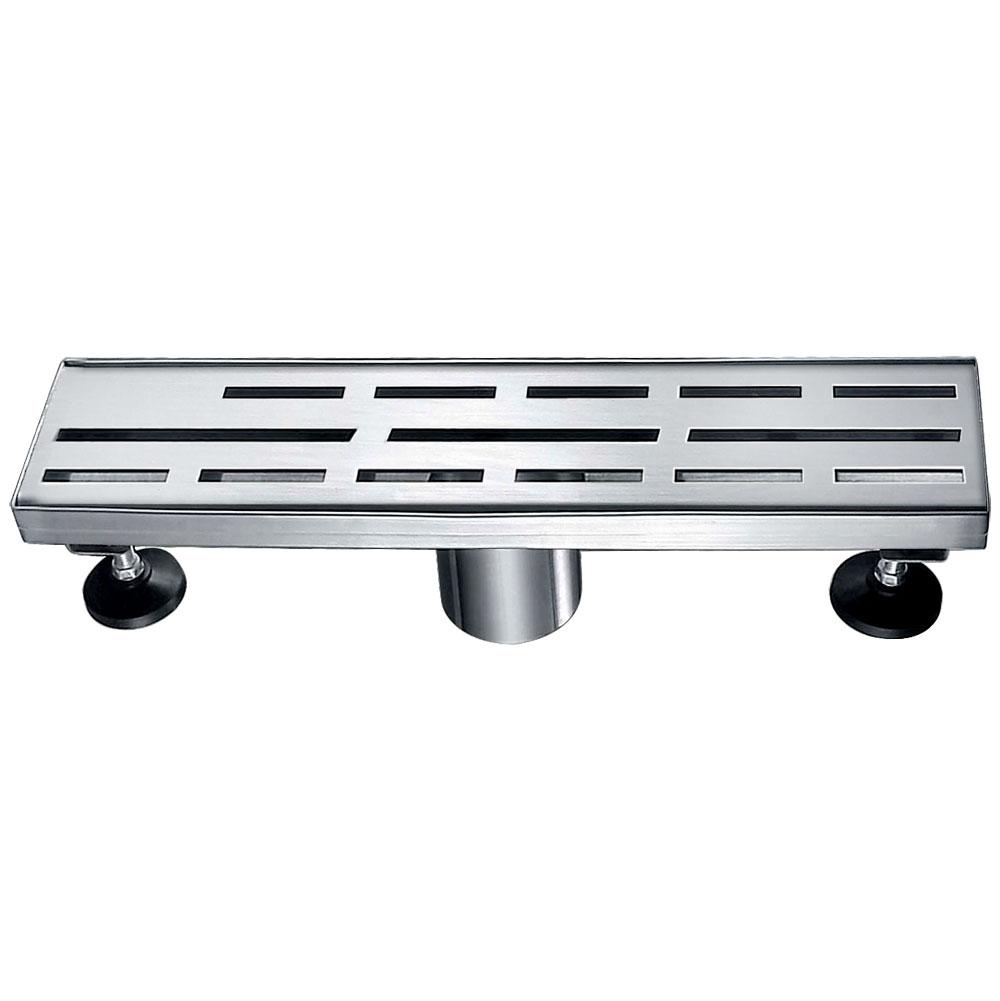 12 Inch Linear Drain with Adjustable Leveling Feet, Dawn USA Amazon River Series