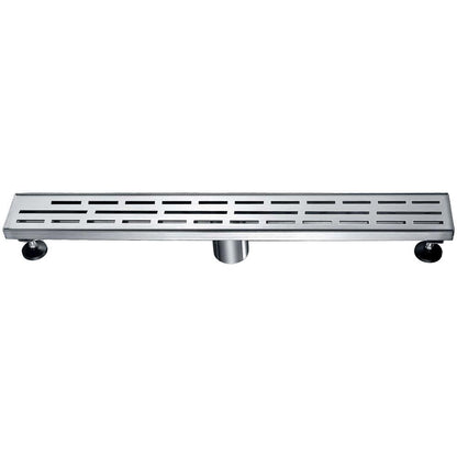 12 Inch Linear Drain with Adjustable Leveling Feet, Dawn USA Amazon River Series