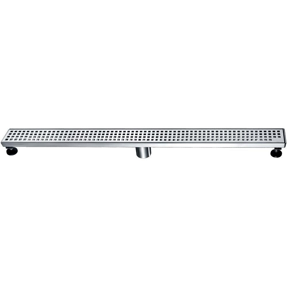 12 Inch Linear Drain with Adjustable Leveling Feet, Dawn USA Brisbane River Series