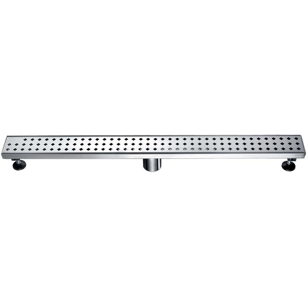 12 Inch Linear Drain with Leveling Feet, Dawn USA Mississippi River Series