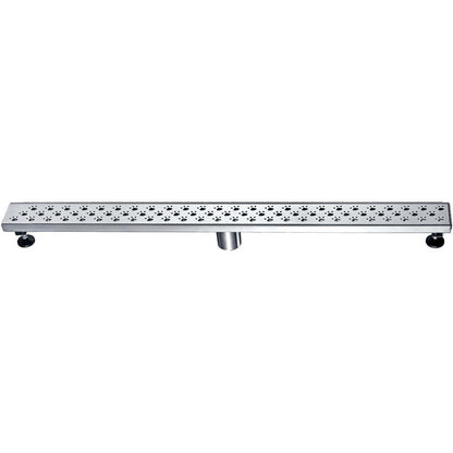 12 Inch Linear Drain with Adjustable Leveling Feet, Dawn USA Memuru River Series