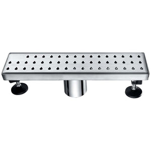 12 Inch Linear Drain with Adjustable Leveling Feet, Dawn USA Nile River Series