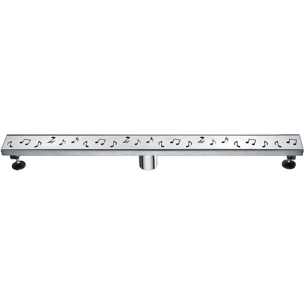 12 Inch Linear Drain with Leveling Feet, Dawn USA Seine River Series