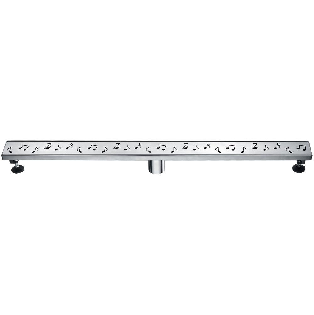 12 Inch Linear Drain with Leveling Feet, Dawn USA Seine River Series