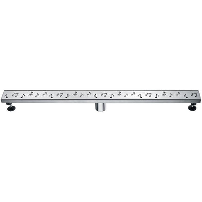 12 Inch Linear Drain with Leveling Feet, Dawn USA Seine River Series