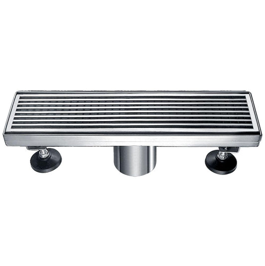 12 Inch Linear Drain with Leveling Feet, Dawn USA Wheaton River Series