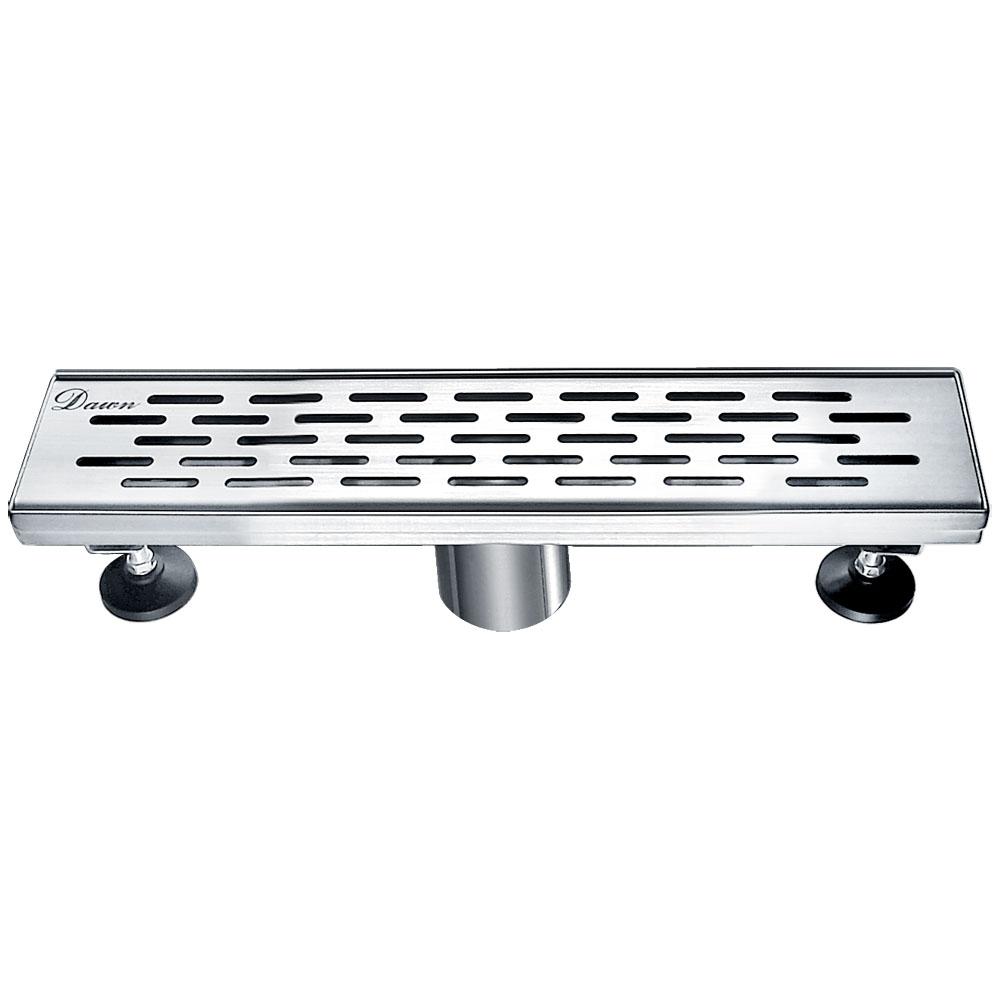 12 Inch Linear Drain with Adjustable Leveling Feet, Dawn USA Yangtze River Series