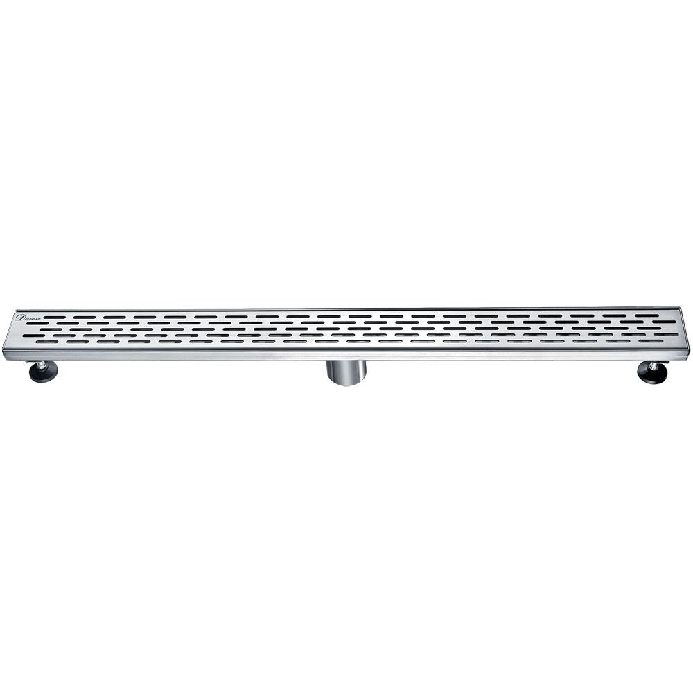 12 Inch Linear Drain with Adjustable Leveling Feet, Dawn USA Yangtze River Series