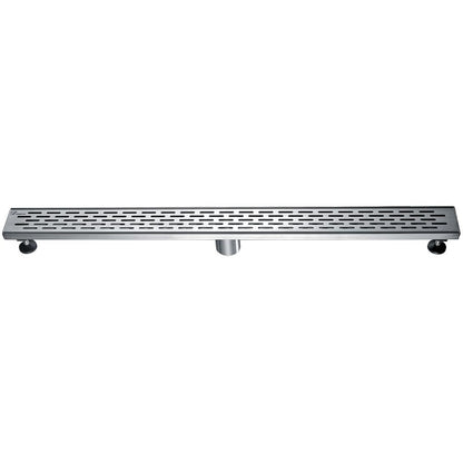 24 Inch Linear Drain with Adjustable Feet, Luxury Polished Finish Drain, Dawn USA LYE240304