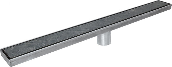 36 Inch Linear Shower Drains, DTA Linear Drain Base with Drain Grate Set