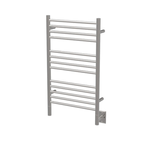 Polished Towel Warmer, Amba Jeeves C Straight, Hardwired, 13 Bars, W 21" H 36"