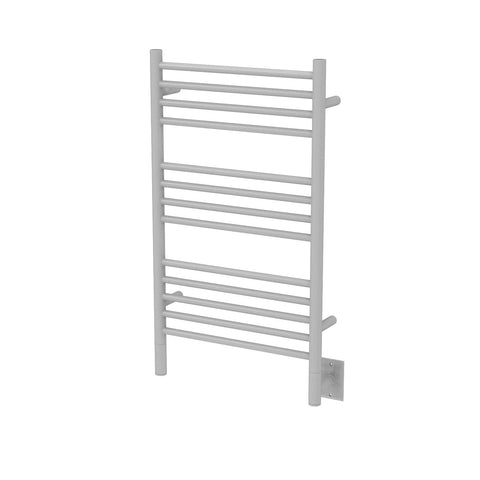 White Towel Warmer, Amba Jeeves C Straight, Hardwired, 13 Bars, W 21" H 36"