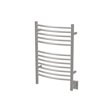 Amba Jeeves E Curved Polished Towel Warmer, Hardwired, 12 Bars, W 21" H 31"