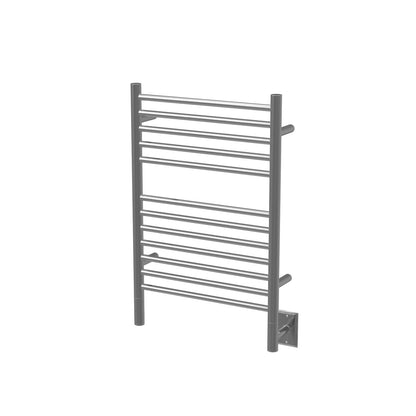 Amba Jeeves E Straight Brushed Towel Warmer, Hardwired, 12 Bars, W 21" H 31"