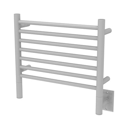 Amba Jeeves H Straight White Towel Warmer, 7 Bars, Hardwired, 21 x 18 Inches