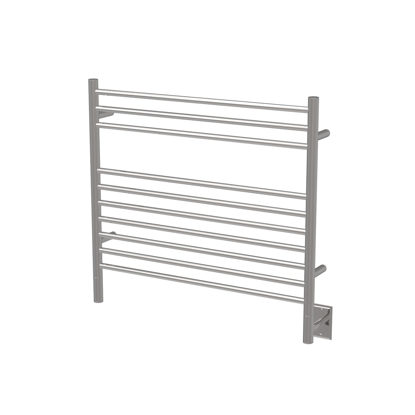 Amba Jeeves K Straight Polished Towel Warmer, Hardwired, 10 Bars, W 30" H 27"