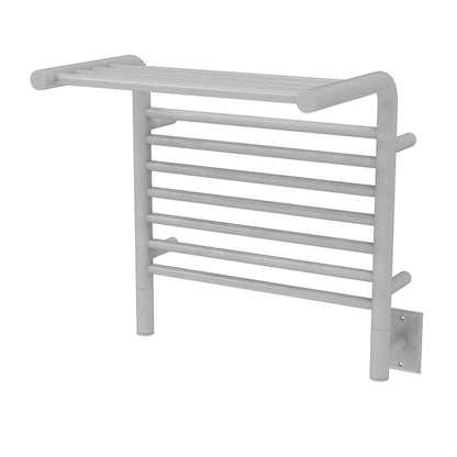 Amba Jeeves M Shelf White Towel Warmer, Hardwired, 11 Bars, W 21" H 22"