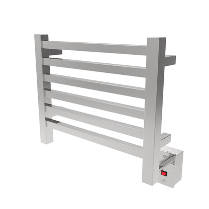 Brushed Towel Warmer, Amba Quadro Model Q2016B, 6 Bars Towel Warmer