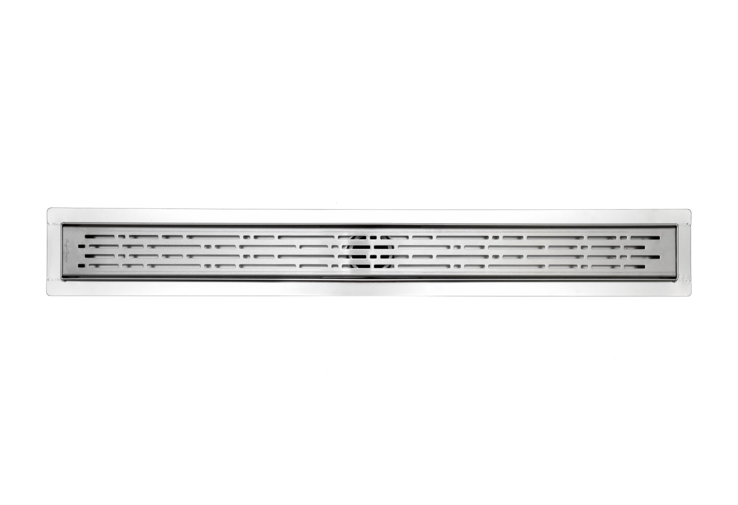 16 Inch Polished Chrome Linear Shower Drains, Broken Lane Design by SereneDrains