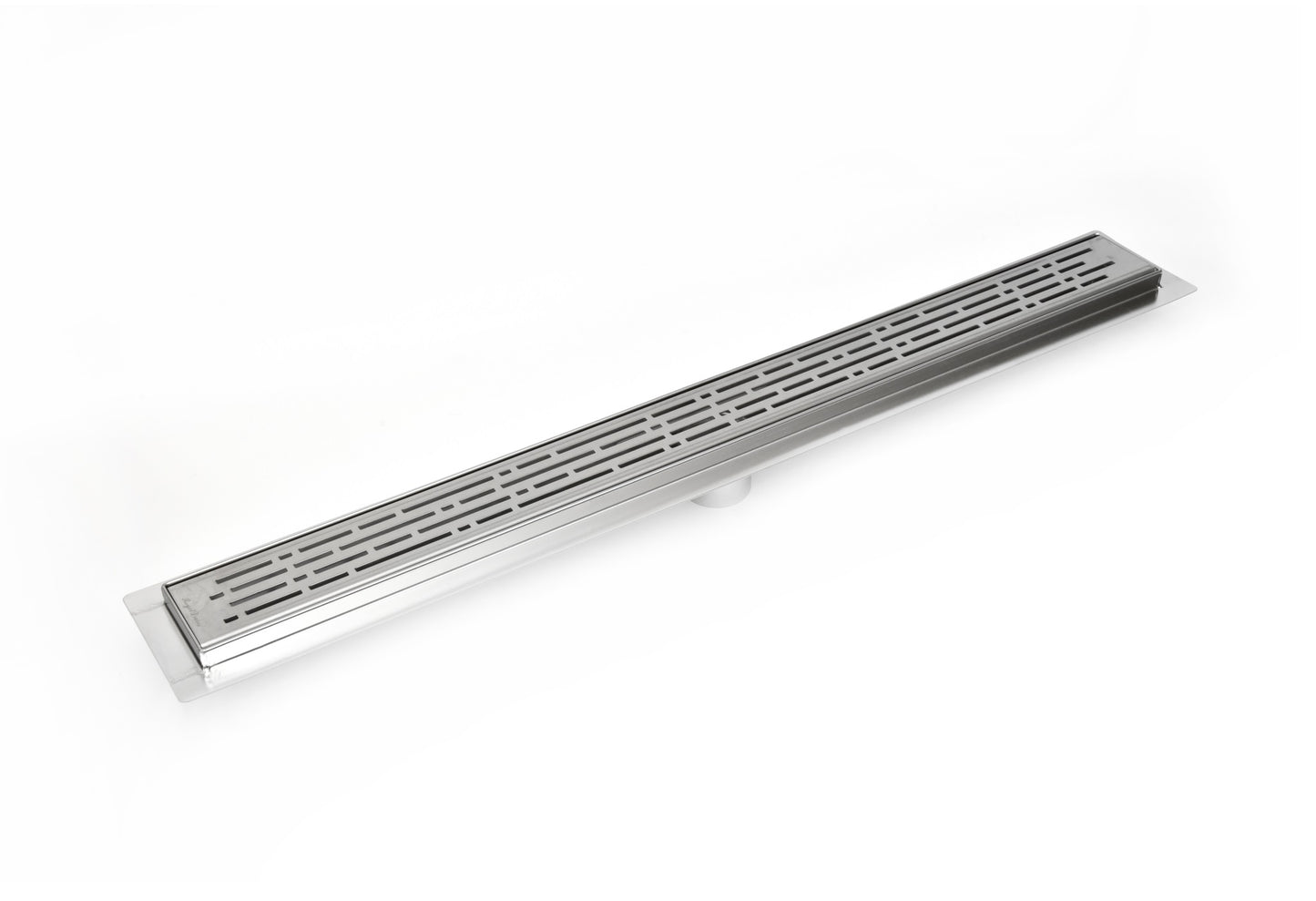 16 Inch Polished Chrome Linear Shower Drains, Broken Lane Design by SereneDrains