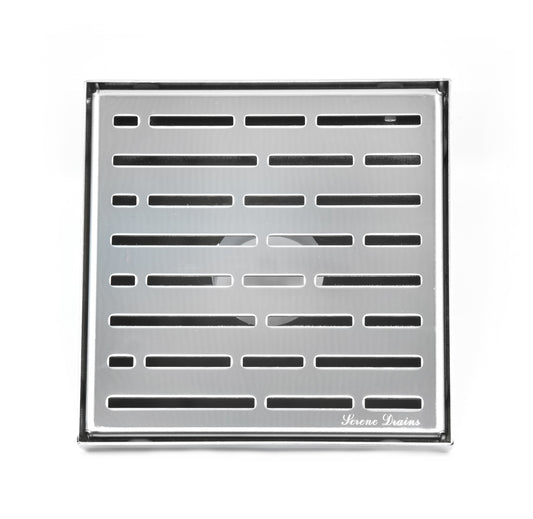 6 Inch Square Shower Drains Broken Lane Design by SereneDrains