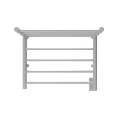 Brushed Towel Warmer, Amba Radiant Shelf 8 Bar Towel Warmer