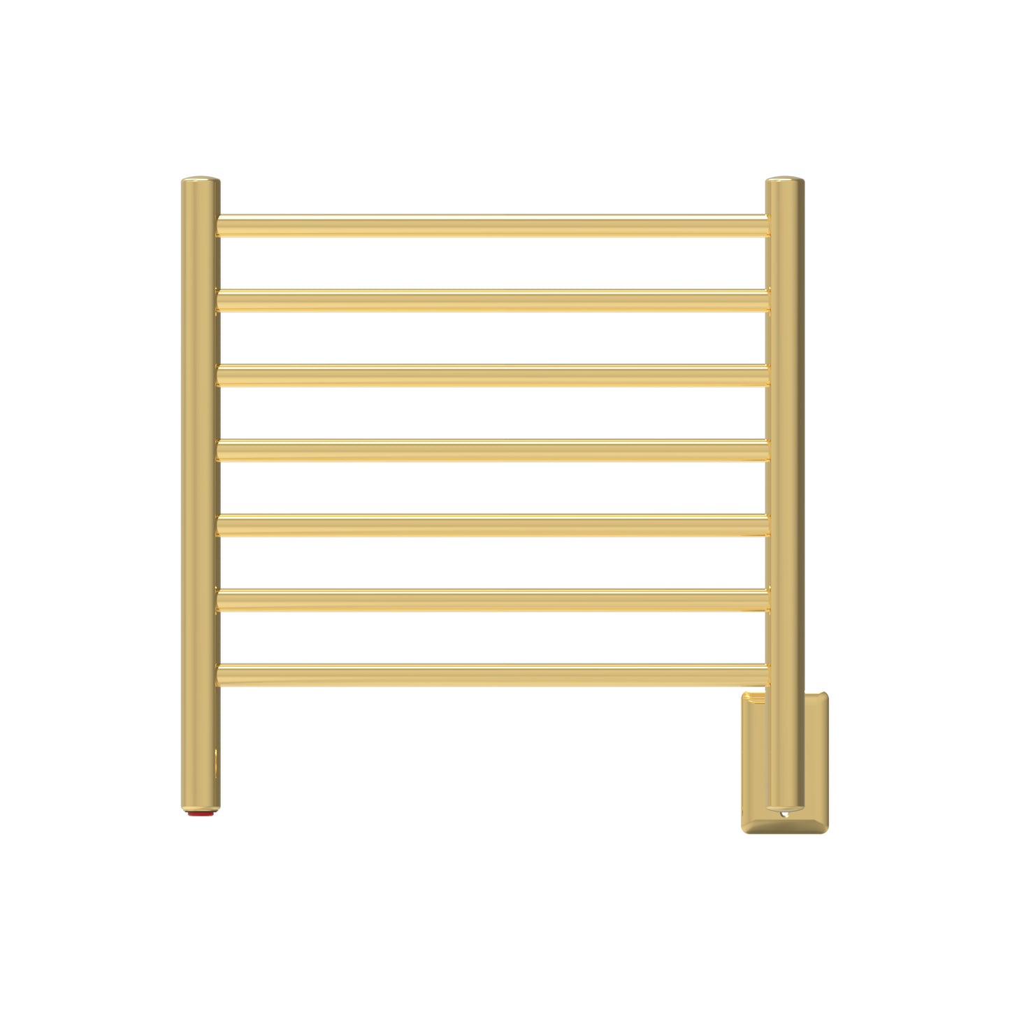 Polished Gold Towel Warmer, Amba Radiant Small 7 Bars Towel Warmer