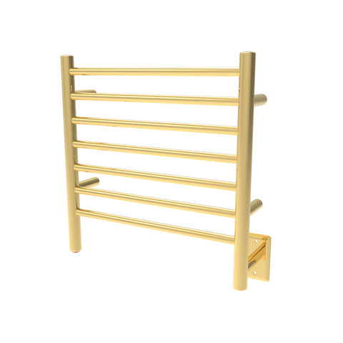 Polished Gold Towel Warmer, Amba Radiant Small 7 Bars Towel Warmer